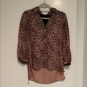 Alice + Olivia Cheetah Print Top